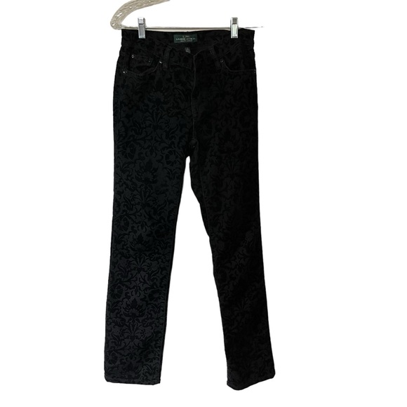 LRL Lauren Jeans Co. Ralph Lauren black pants jeans, size 4 - Picture 1 of 8
